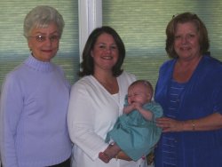 Four generations of girls in the Albritton Family.