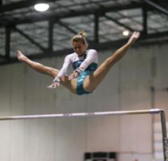 Gloria Johnson wins Gymnastics scholarship at LSU.