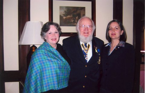 Kellet Stoothoff with mother and grandfather at DAR induction, Nov. 1, 2006