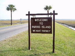 Parris Island sign