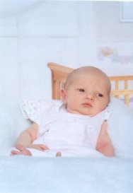 Amber Louise Johnson, born May 17, 2006. Pic taken May 24, 2006.