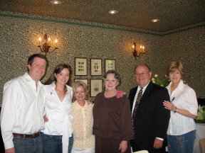 Johnson family members at Houston wedding brunch (following wedding of Kari Starr & David Beck).