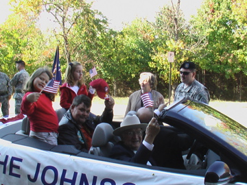Johnson veterans and children participate in Veterans Day Parade in Birmingham, Nov. 12, 2007.